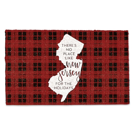 New Jersey for the Holidays Doormat